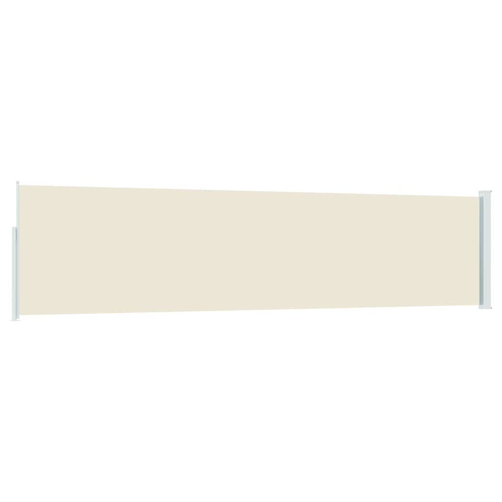 vidaXL Patio Retractable Side Awning 117x514 cm Cream