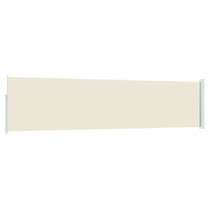 vidaXL Patio Retractable Side Awning 117x514 cm Cream