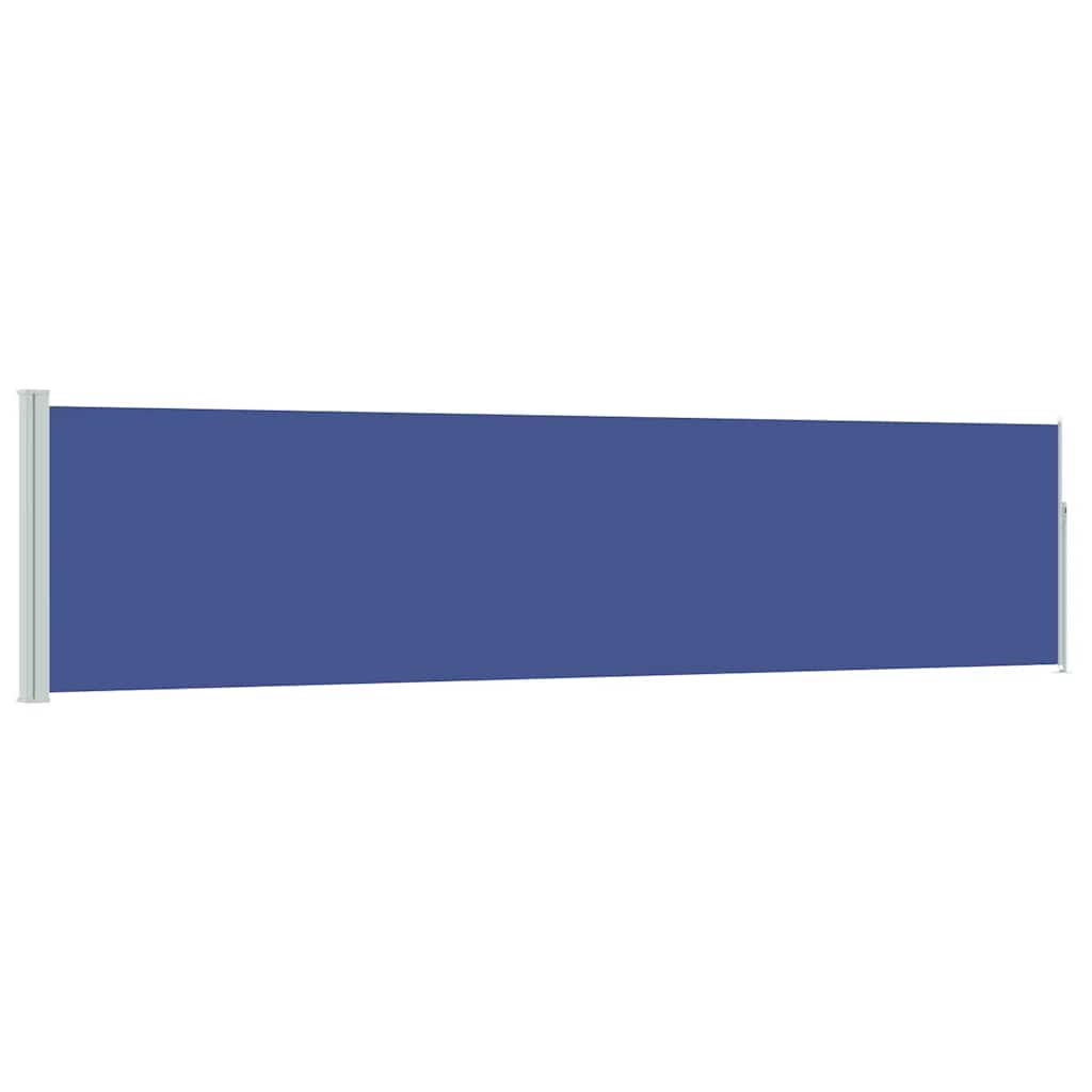 vidaXL Patio Retractable Side Awning 117x514 cm Blue