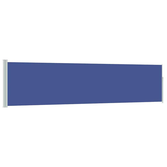 vidaXL Patio Retractable Side Awning 117x514 cm Blue