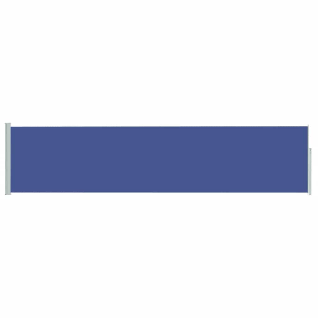 48390 vidaXL Patio Retractable Side Awning 120x500 cm Blue