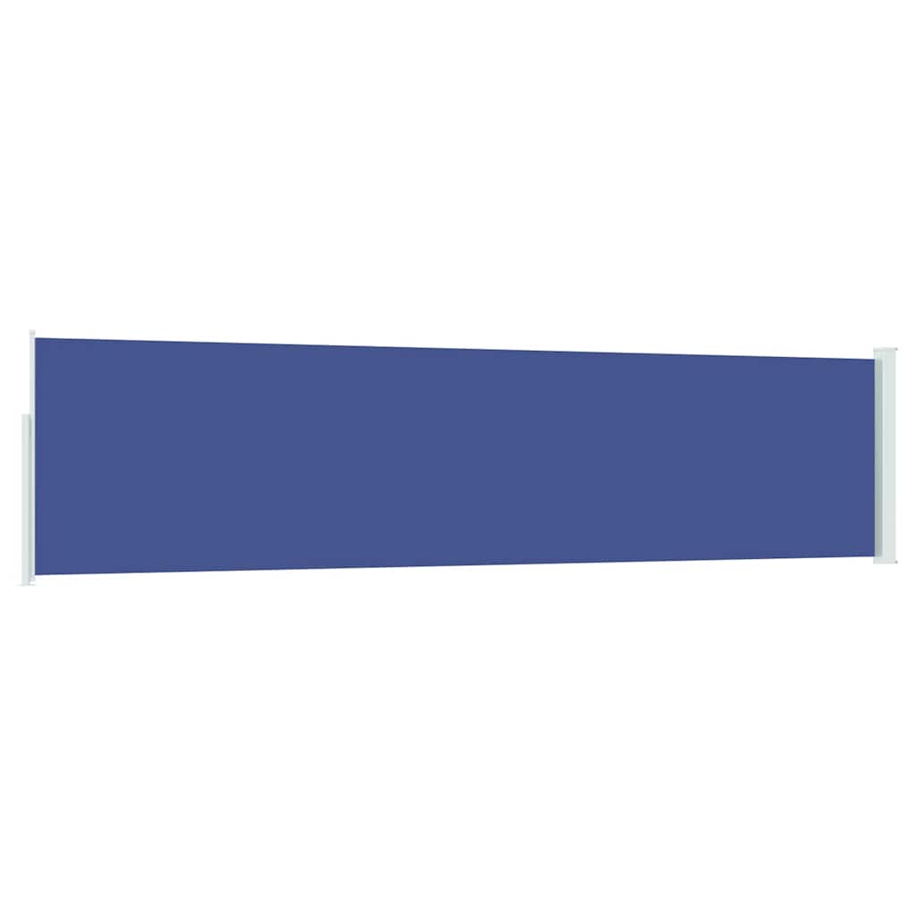 vidaXL Patio Retractable Side Awning 117x514 cm Blue