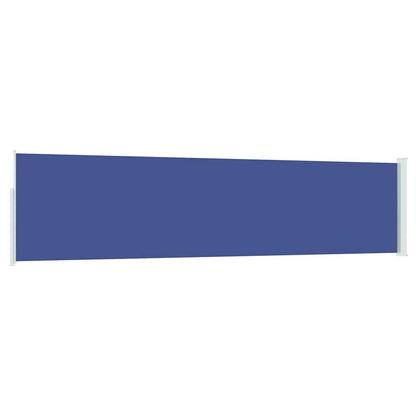 vidaXL Patio Retractable Side Awning 117x514 cm Blue