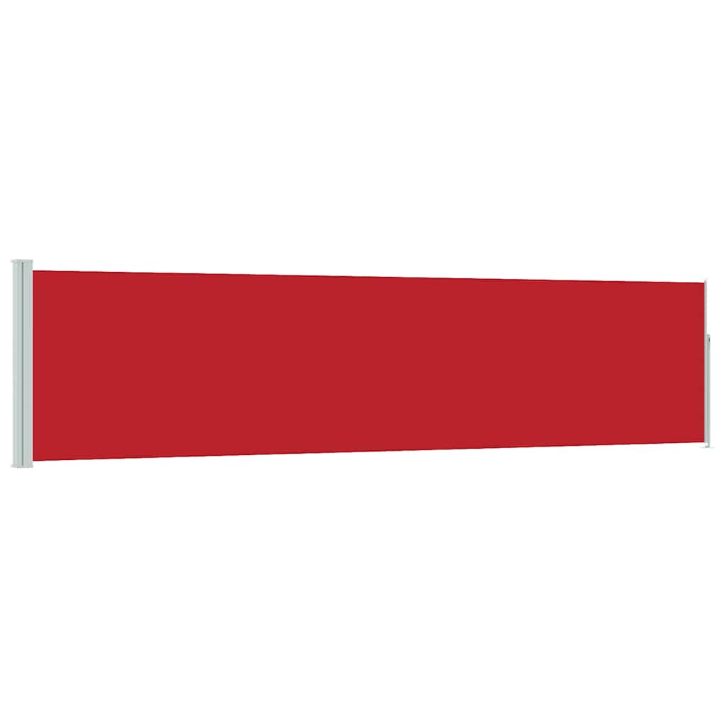 vidaXL Patio Retractable Side Awning 117x514 cm Red