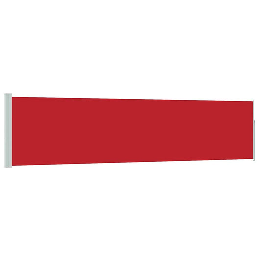 vidaXL Patio Retractable Side Awning 117x514 cm Red