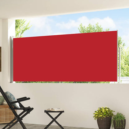 vidaXL Patio Retractable Side Awning 117x514 cm Red