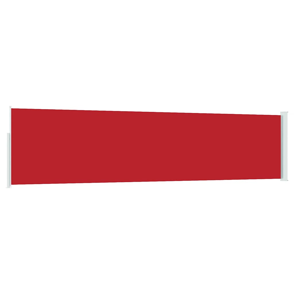vidaXL Patio Retractable Side Awning 117x514 cm Red