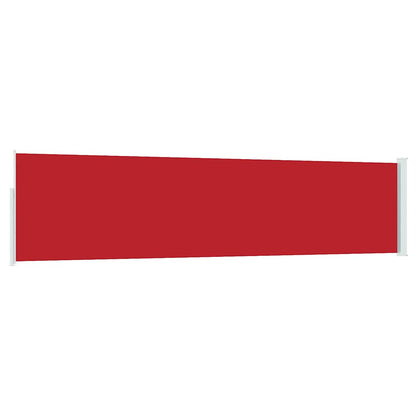 vidaXL Patio Retractable Side Awning 117x514 cm Red