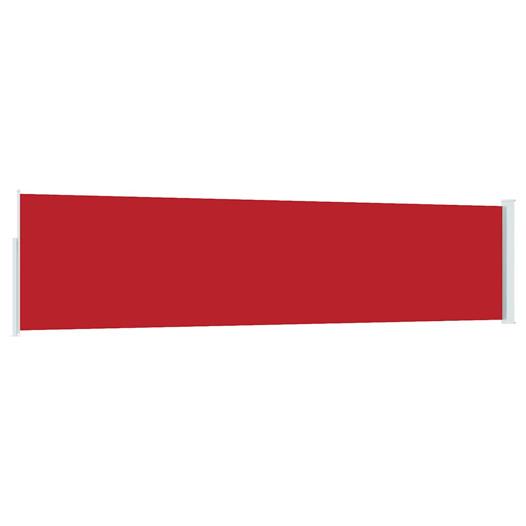 vidaXL Patio Retractable Side Awning 117x514 cm Red