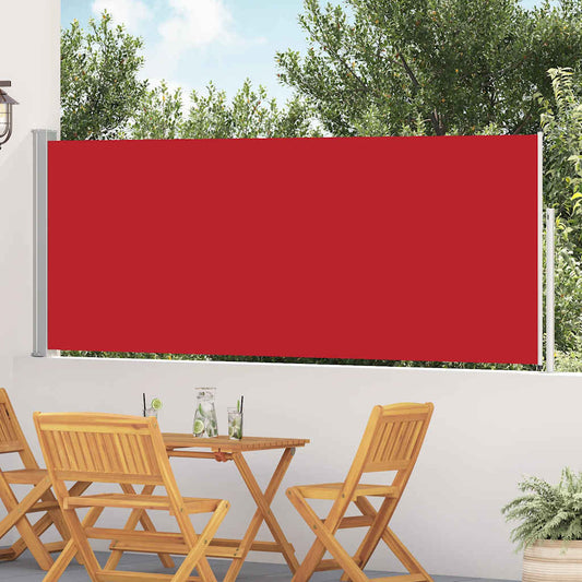 vidaXL Patio Retractable Side Awning 117x514 cm Red