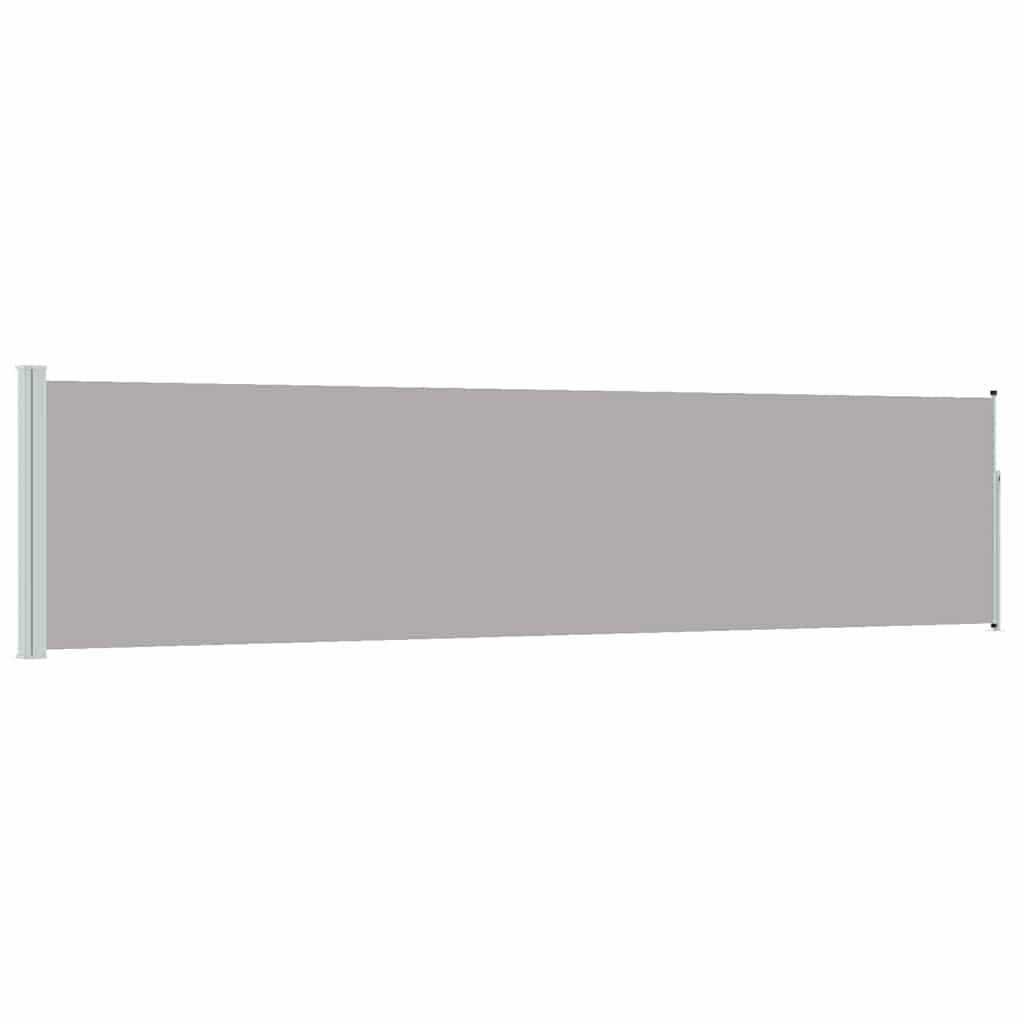 vidaXL Patio Retractable Side Awning 117x514 cm Grey