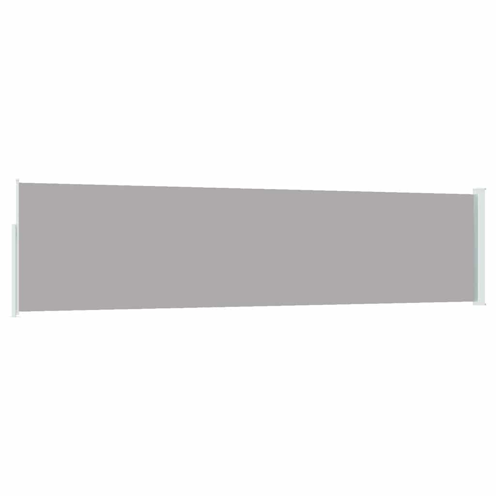 vidaXL Patio Retractable Side Awning 117x514 cm Grey