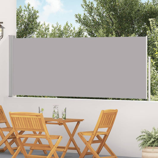 vidaXL Patio Retractable Side Awning 117x514 cm Grey