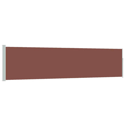 vidaXL Patio Retractable Side Awning 117x514 cm Brown