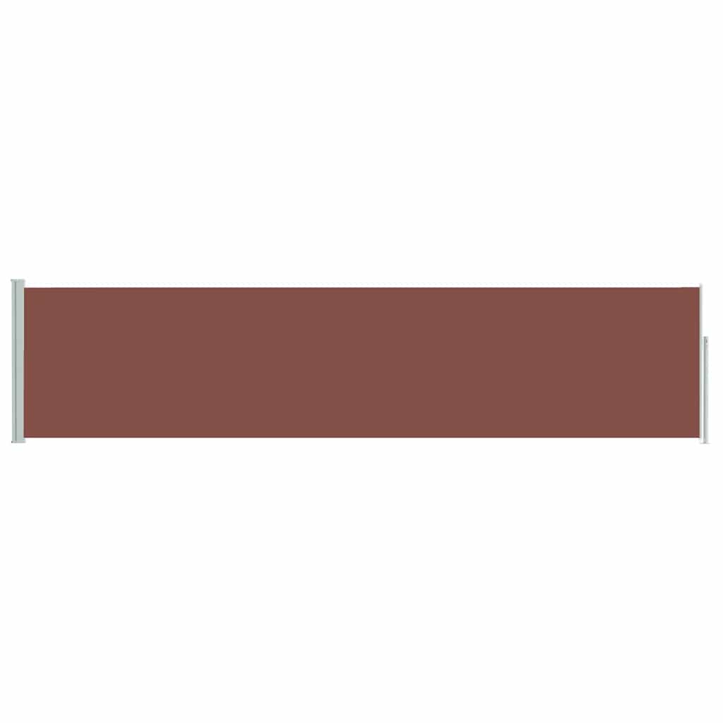 vidaXL Patio Retractable Side Awning 117x514 cm Brown