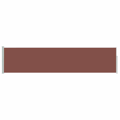 vidaXL Patio Retractable Side Awning 117x514 cm Brown