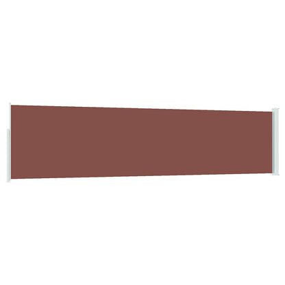 vidaXL Patio Retractable Side Awning 117x514 cm Brown