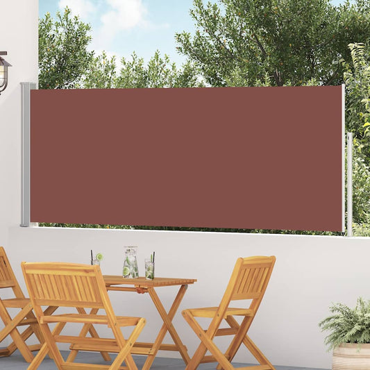 vidaXL Patio Retractable Side Awning 117x514 cm Brown