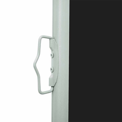 vidaXL Patio Retractable Side Awning 140x500 cm Black