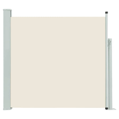 vidaXL Patio Retractable Side Awning 140x500 cm Cream
