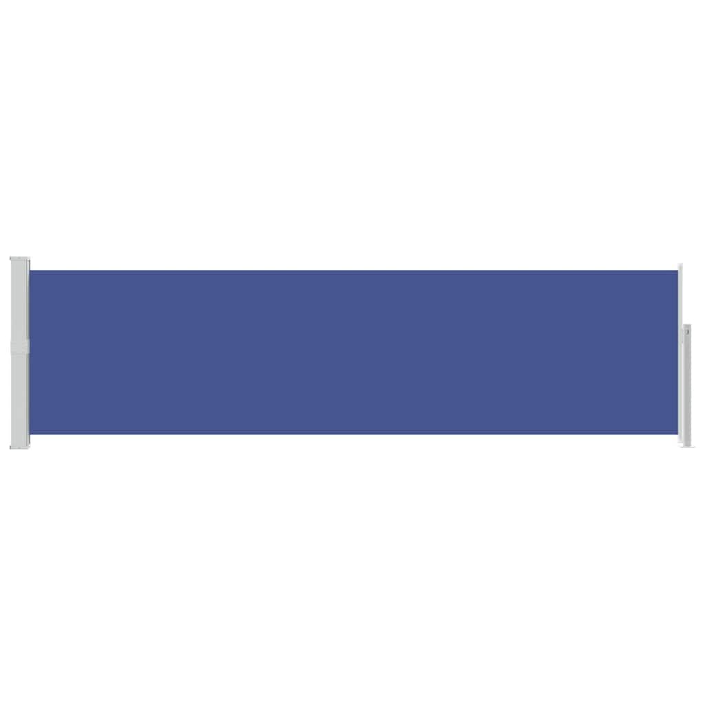 vidaXL Patio Retractable Side Awning 140x500 cm Blue