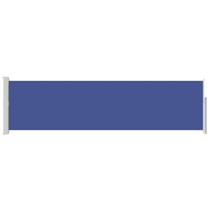vidaXL Patio Retractable Side Awning 140x500 cm Blue