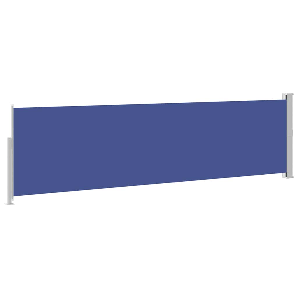 48396 vidaXL Patio Retractable Side Awning 140x500 cm Blue