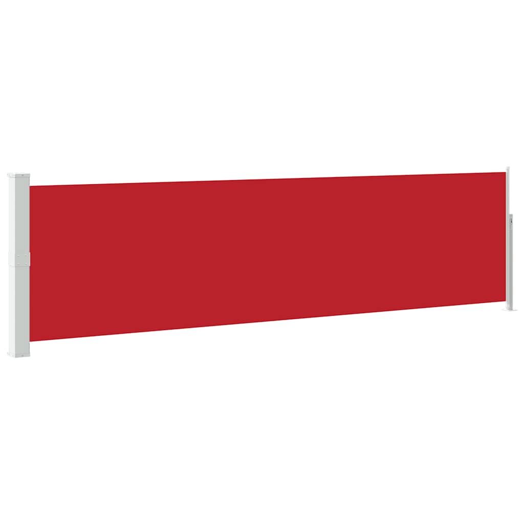 48397 vidaXL Patio Retractable Side Awning 140x500 cm Red