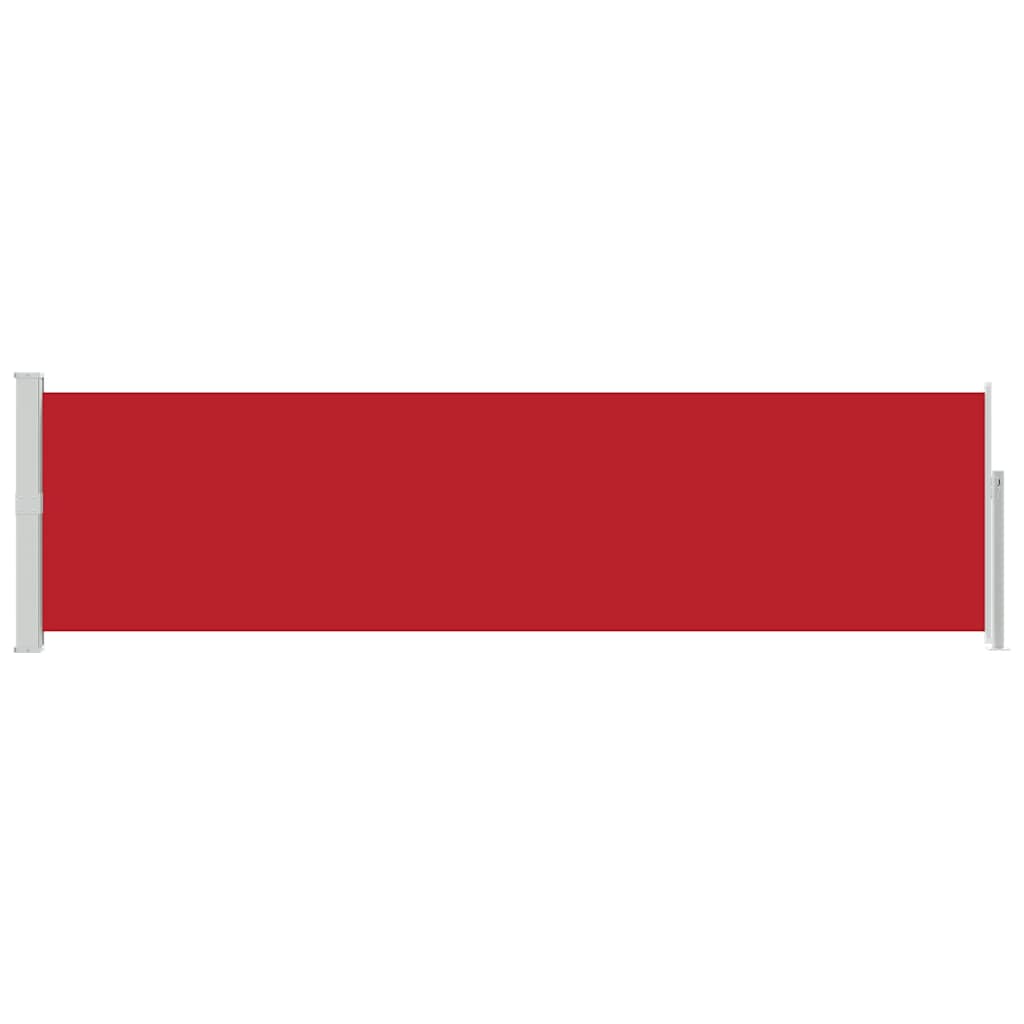 48397 vidaXL Patio Retractable Side Awning 140x500 cm Red