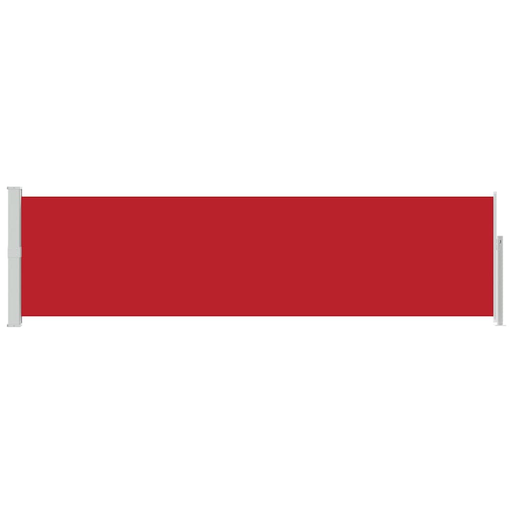 48397 vidaXL Patio Retractable Side Awning 140x500 cm Red