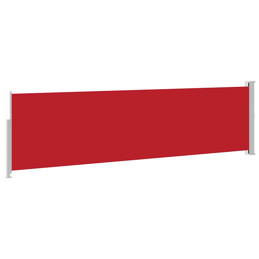 vidaXL Patio Retractable Side Awning 140x500 cm Red