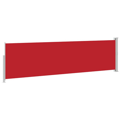 48397 vidaXL Patio Retractable Side Awning 140x500 cm Red