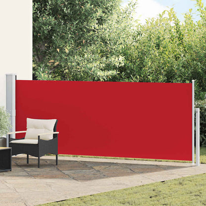 48397 vidaXL Patio Retractable Side Awning 140x500 cm Red