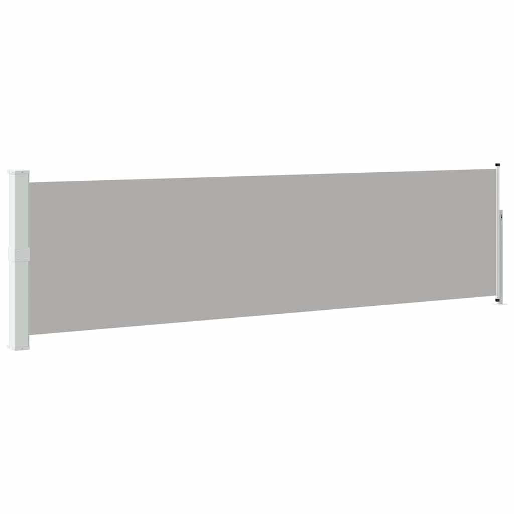 vidaXL Patio Retractable Side Awning 140x514 cm Grey