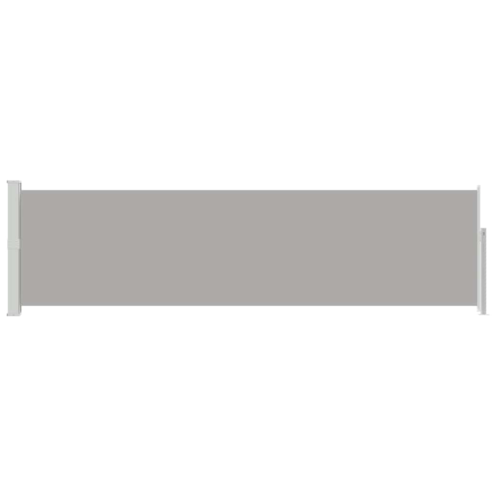vidaXL Patio Retractable Side Awning 140x514 cm Grey