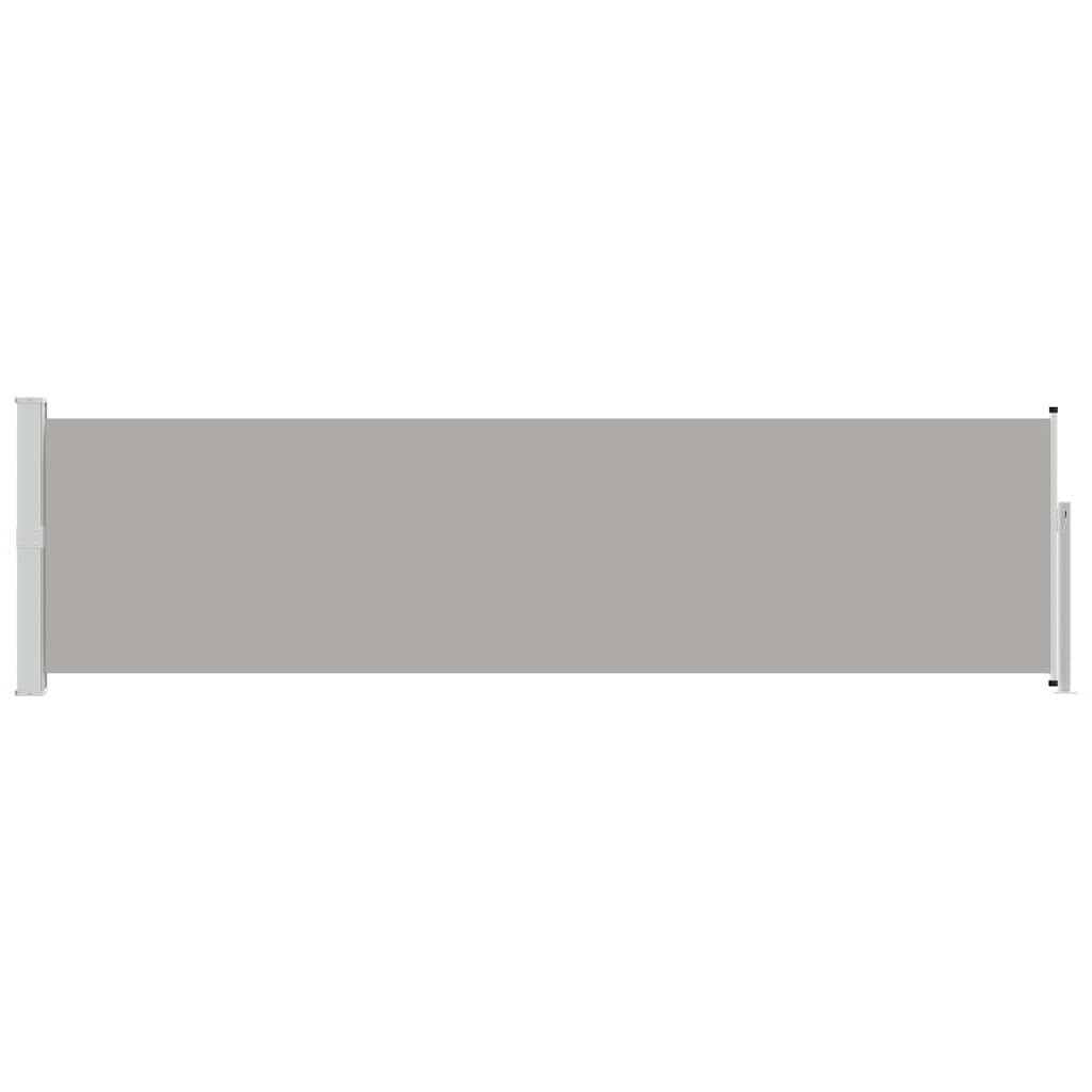 vidaXL Patio Retractable Side Awning 140x514 cm Grey