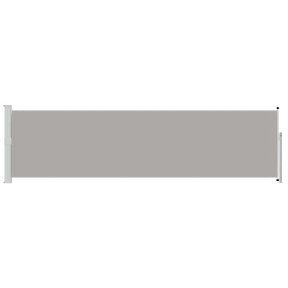 vidaXL Patio Retractable Side Awning 140x514 cm Grey
