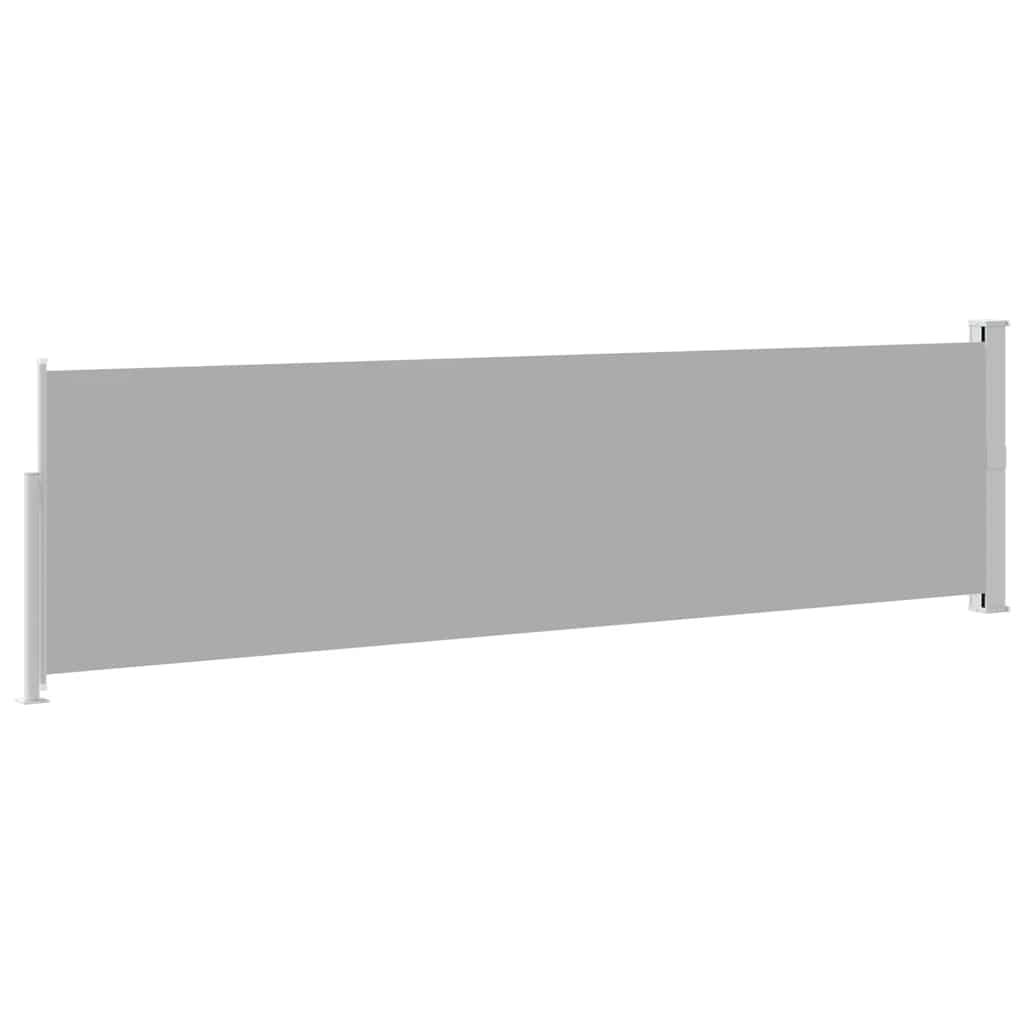 vidaXL Patio Retractable Side Awning 140x514 cm Grey