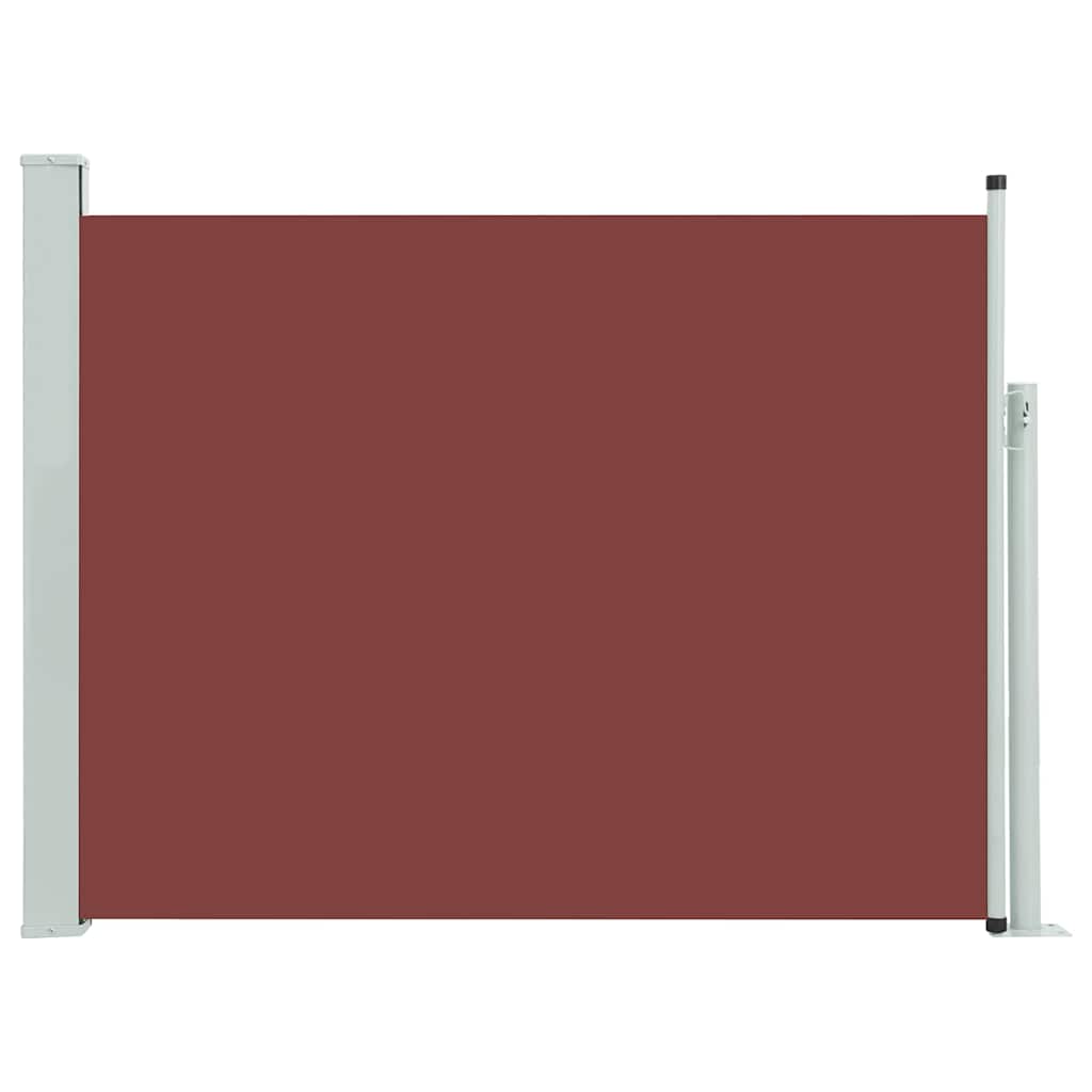 vidaXL Patio Retractable Side Awning 140x500 cm Brown