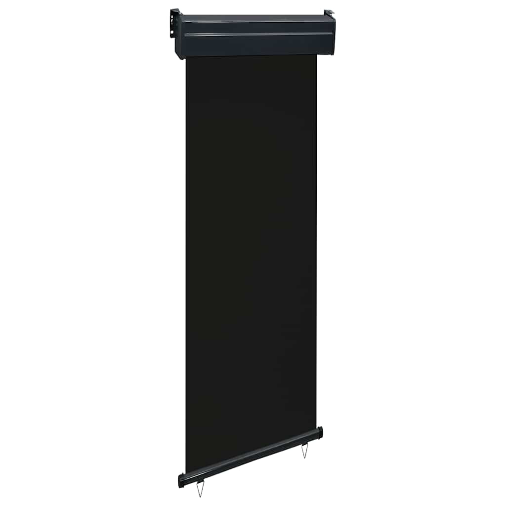 vidaXL Balcony Side Awning 65x250 cm Black