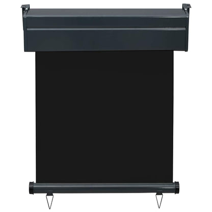 vidaXL Balcony Side Awning 65x250 cm Black