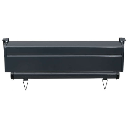 vidaXL Balcony Side Awning 65x250 cm Black