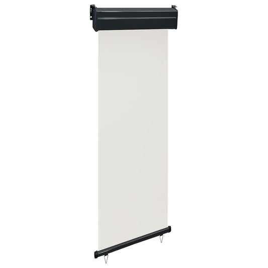 vidaXL Balcony Vertical Awning | Cream | Polyester, Aluminium, Steel | 65x250 cm