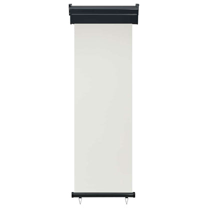 vidaXL Balcony Vertical Awning | Cream | Polyester, Aluminium, Steel | 65x250 cm