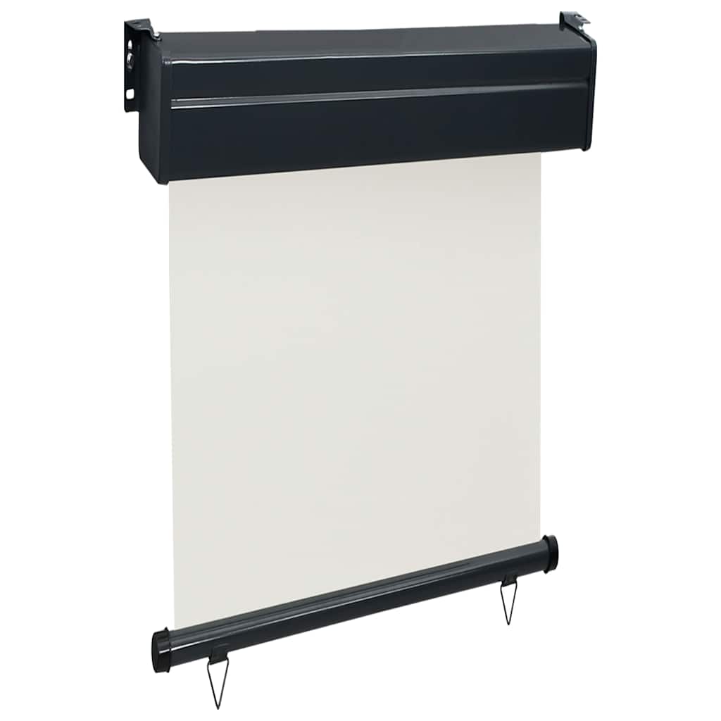 vidaXL Balcony Vertical Awning | Cream | Polyester, Aluminium, Steel | 65x250 cm