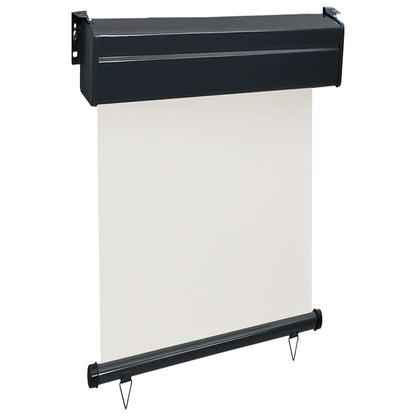 vidaXL Balcony Vertical Awning | Cream | Polyester, Aluminium, Steel | 65x250 cm