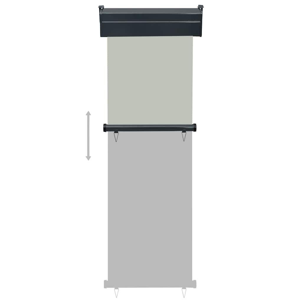 vidaXL Balcony Side Awning 65x250 cm Grey