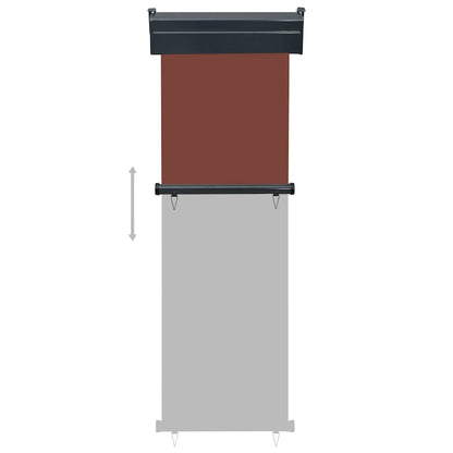 vidaXL Balcony Side Awning 65x250 cm Brown