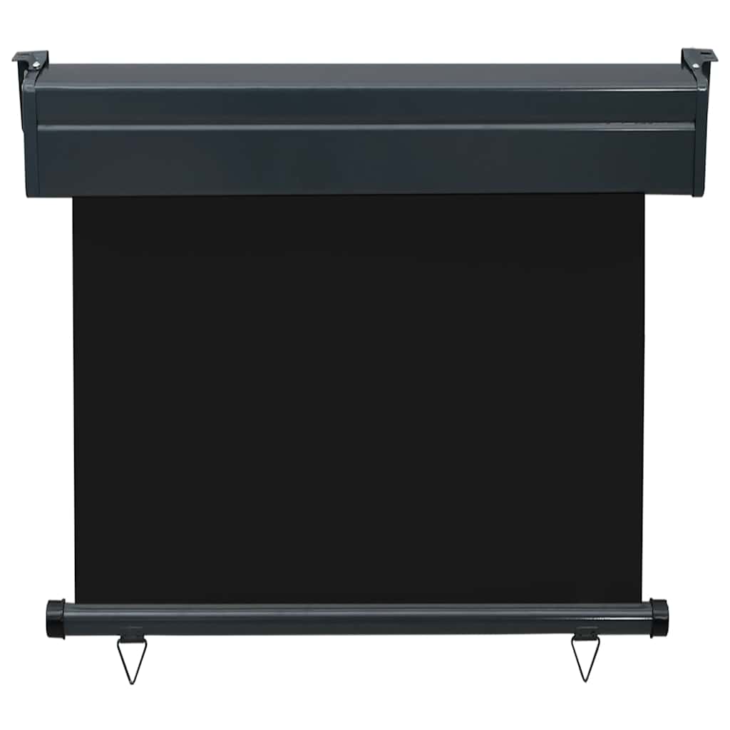 vidaXL Balcony Side Awning 85x250 cm Black