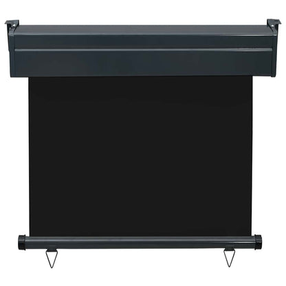 vidaXL Balcony Side Awning 85x250 cm Black